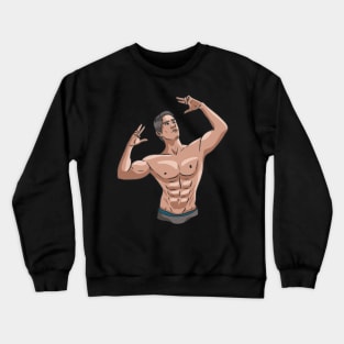 Bodybuilder Posing Bodybuilding Gym Fitness Weight Training Crewneck Sweatshirt